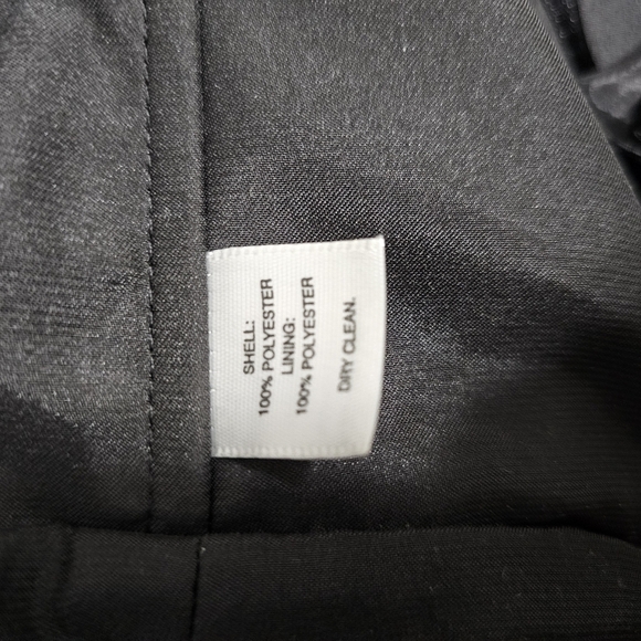 White House Black Market Black Sheer Crumb Catcher Strapless Size 8 Dress - Picture 6 of 7